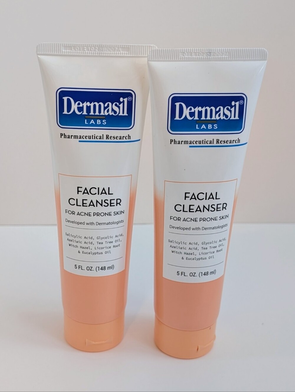 Dermasil Labs Facial Cleanser For Acne Prone Skin 5oz 2-Pack